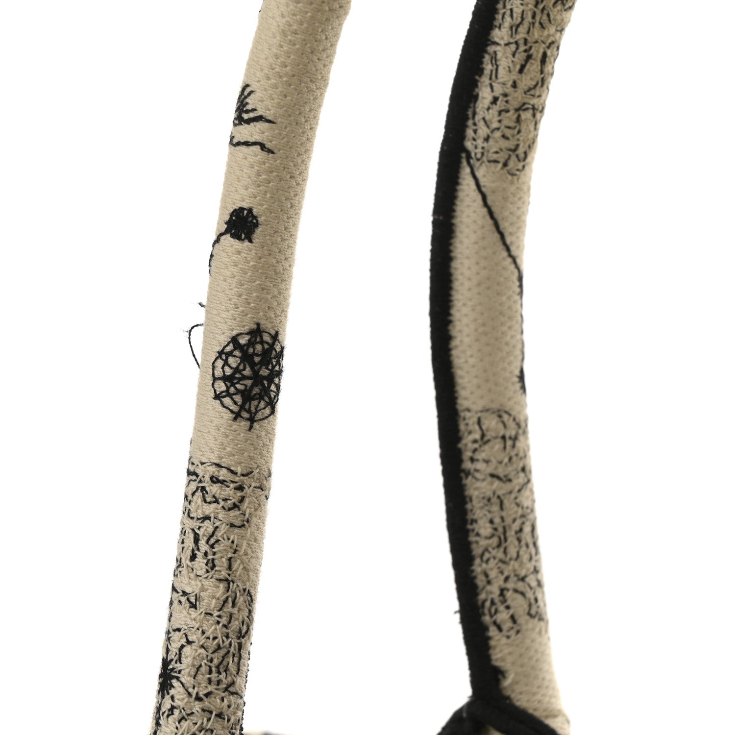 Canvas Zodiac Toile De Jouy Embroidered Medium Book Tote Latte