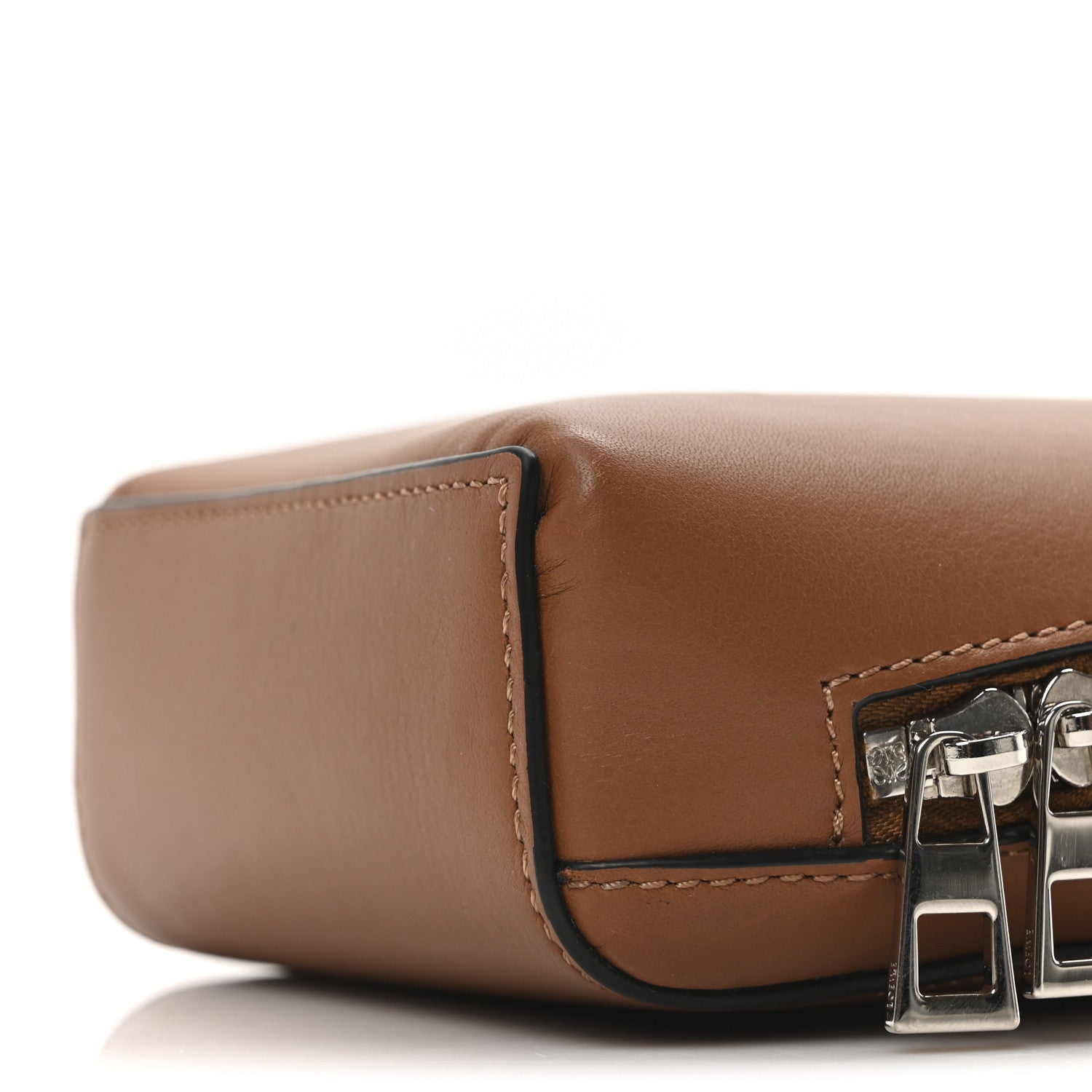 Classic Calfskin Anagram Box Crossbody Tan