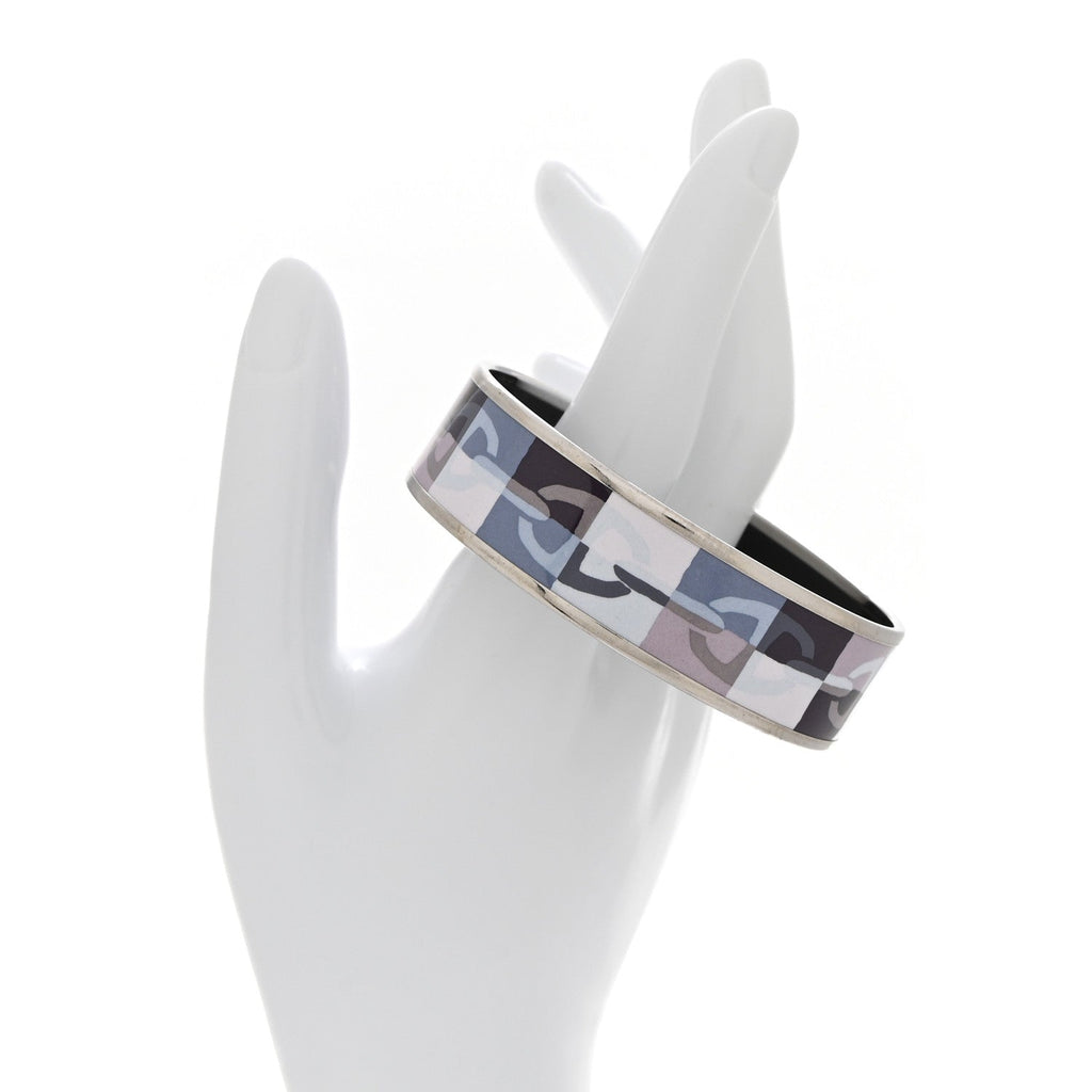 Enamel Printed Optique Chaine D'Ancre Wide Bracelet 65