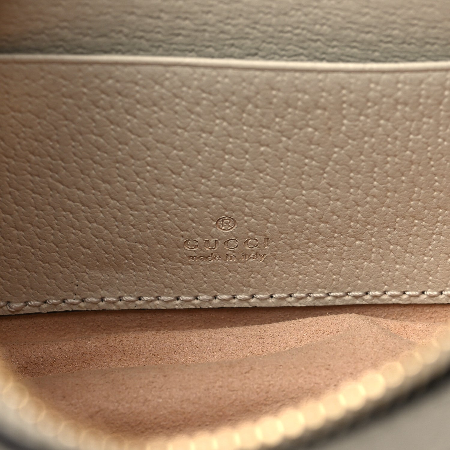 GG Supreme Monogram Textured Dollar Calfskin Web Mini Ophidia Half Moon Hobo Beige Ebony Mystic White