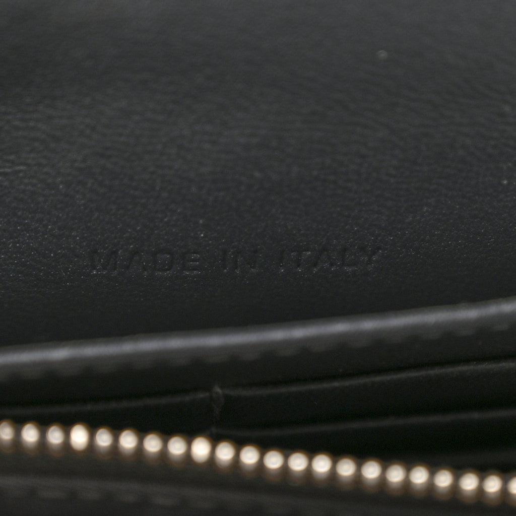 Metallic Lizard Miss Dior Promenade Pouch Gunmetal