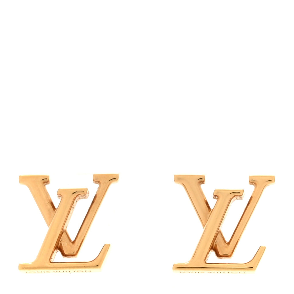 Metal LV Iconic Earrings Gold