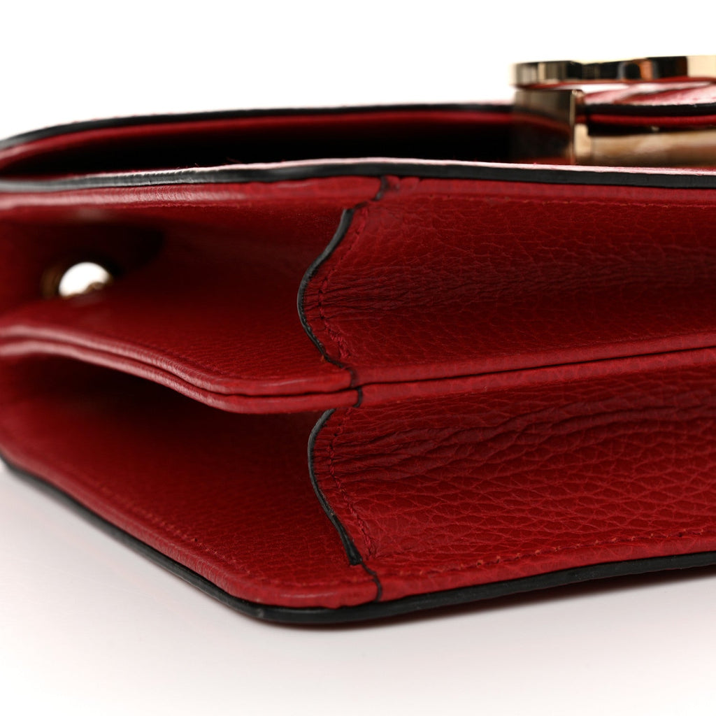 Dollar Calfskin Small Interlocking G Shoulder Bag Red