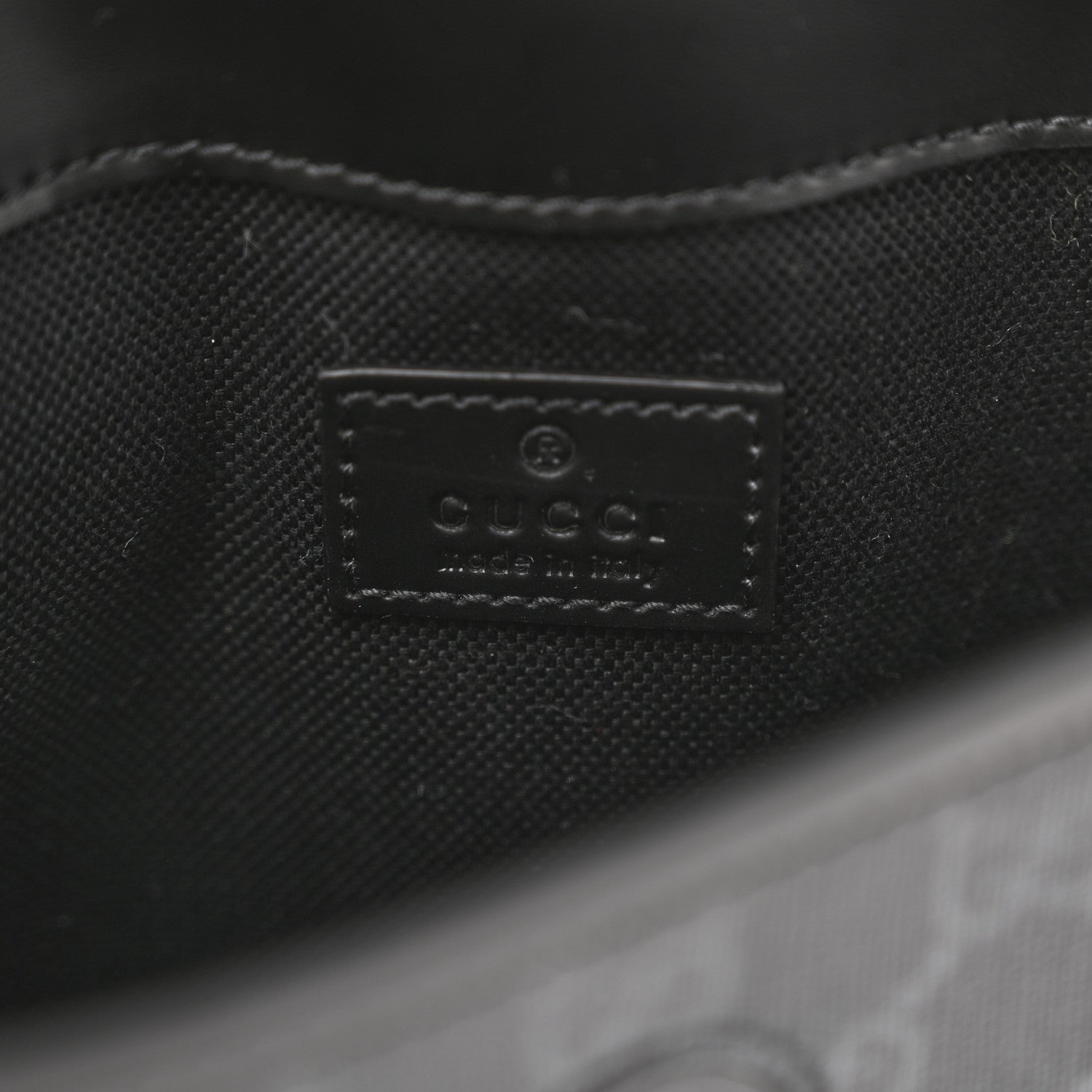 GG Supreme Monogram Web Slim Belt Bag Black Grey