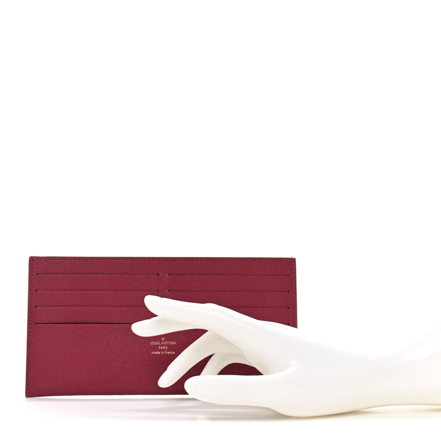 Calfskin Felicie Card Holder Insert Fuchsia