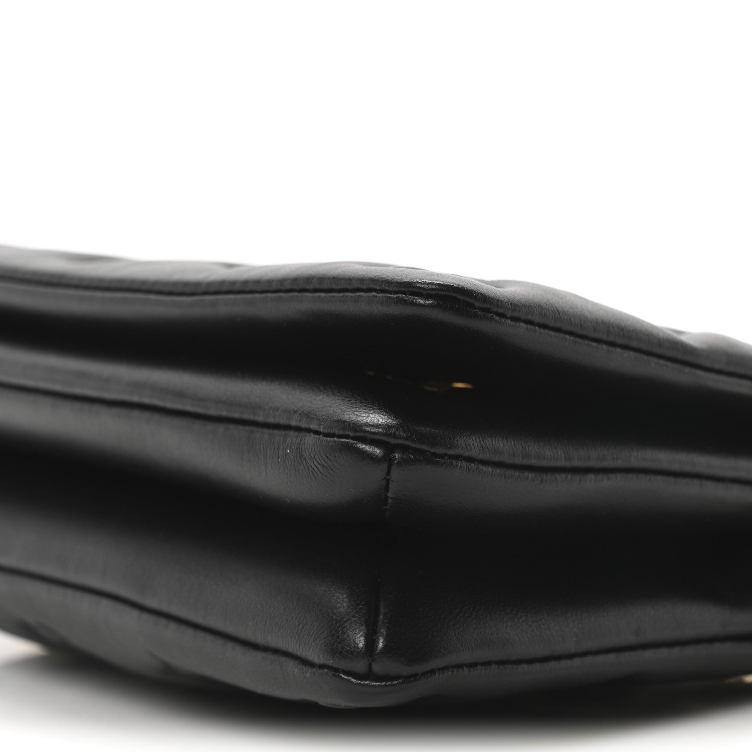 Lambskin Embossed Monogram Pochette Coussin Black