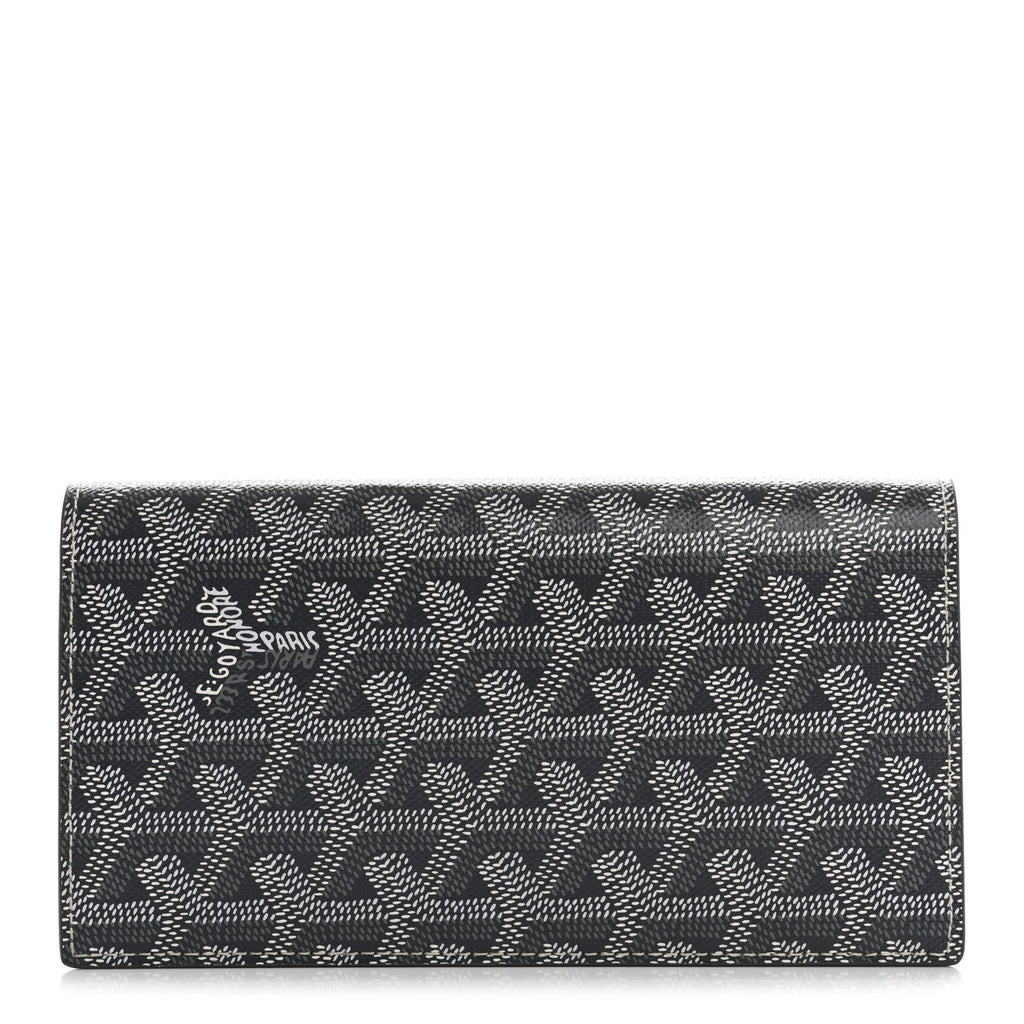 Goyardine Long Bi-Fold Wallet Grey