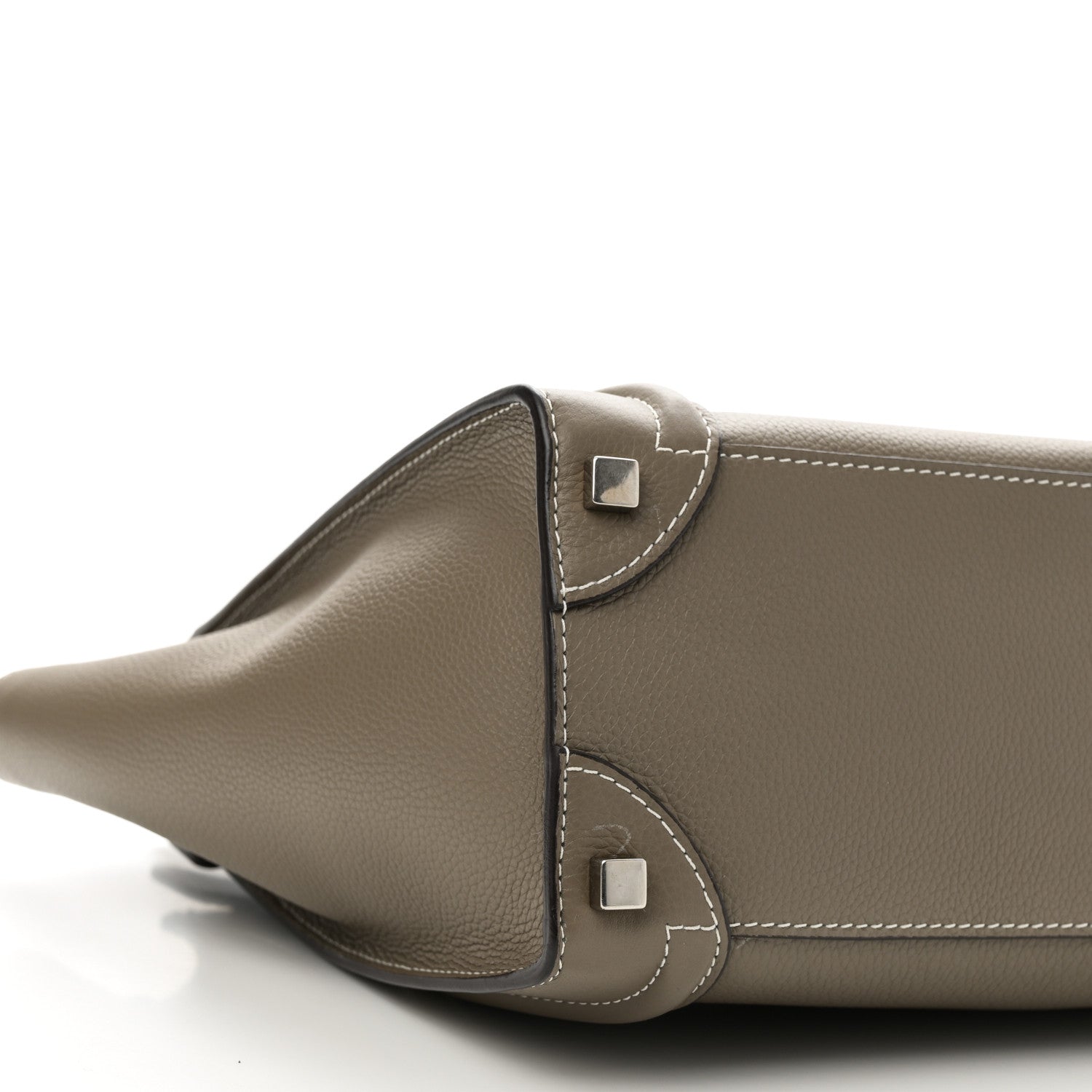 Drummed Calfskin Micro Luggage Souris