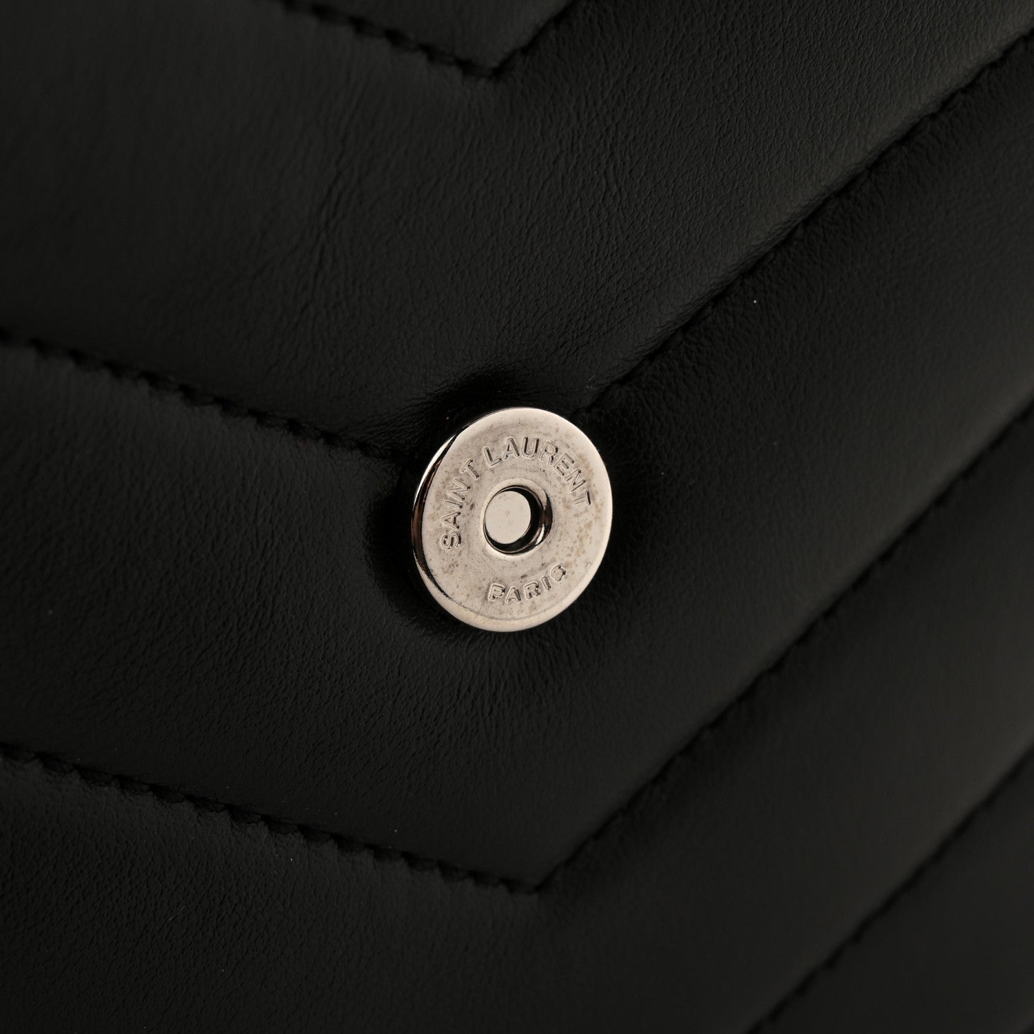 Calfskin Y Quilted Monogram Toy Loulou Crossbody Bag Black