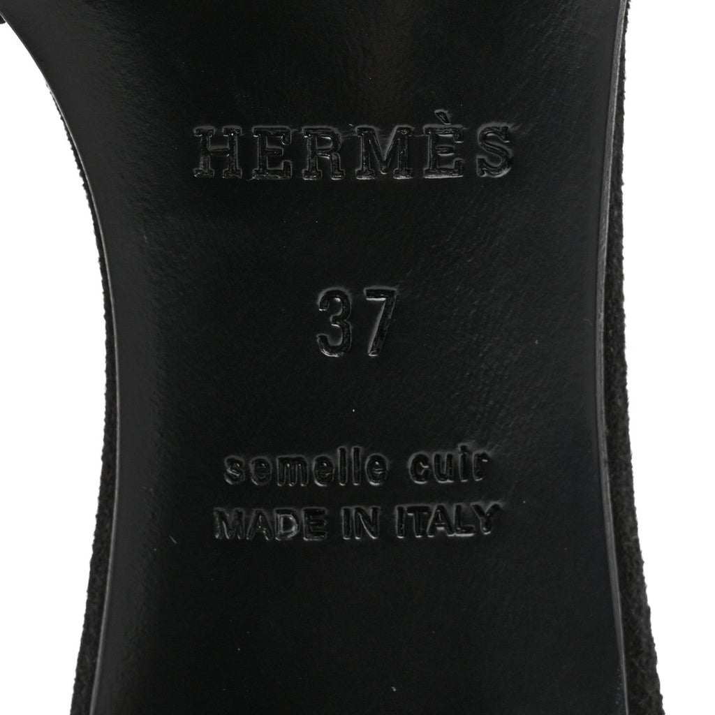 Chevre Velours Dabka Embroidered Oasis Sandals 37 Black