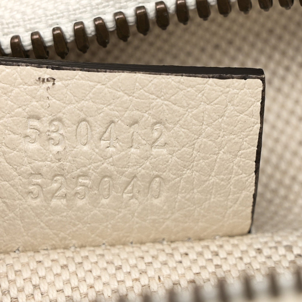 Grained Calfskin Logo Belt Bag White