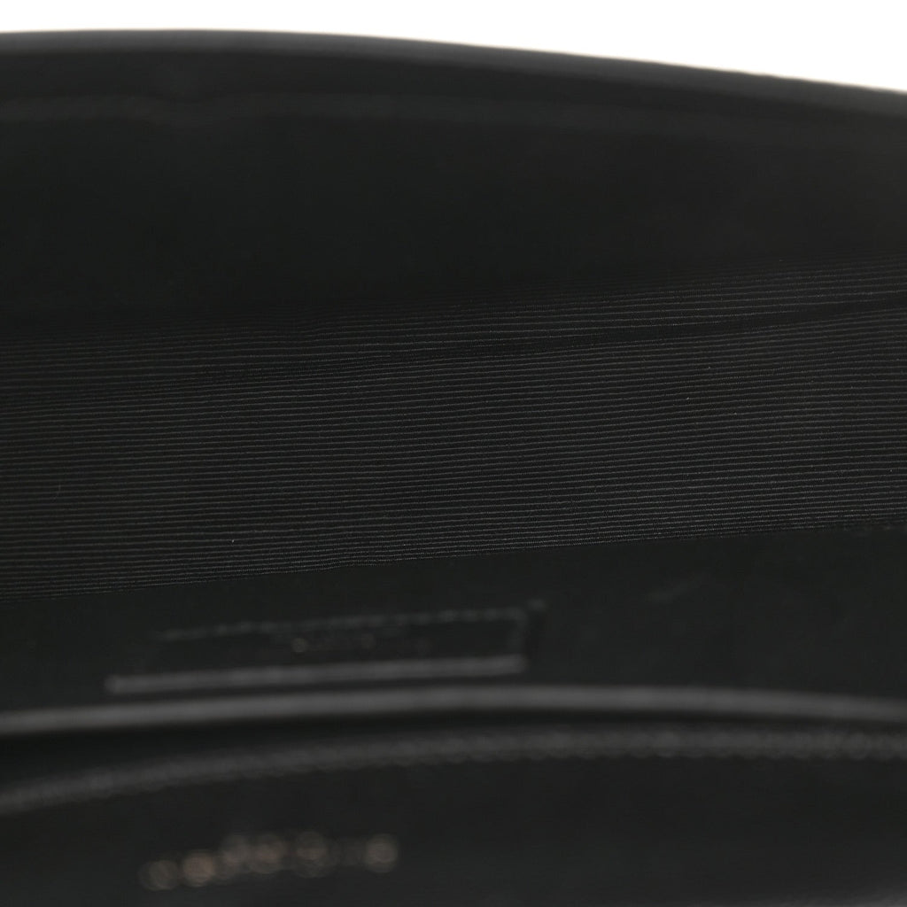 Grain De Poudre Medium Classic Monogram Monochrome Kate Satchel Black