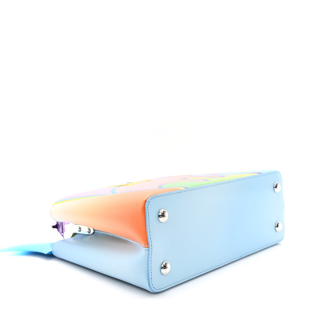 Calfskin Plexiglass ArtyCapucines PM Sam Falls Multicolor