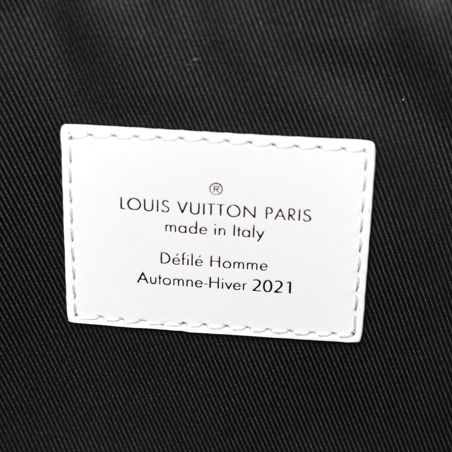 Calfskin Newspaper Print Pouch