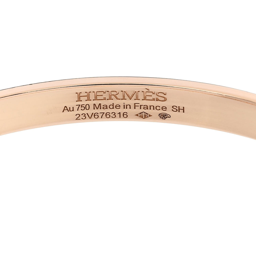 18K Rose Gold Diamond PM Kelly Pave Bracelet SH