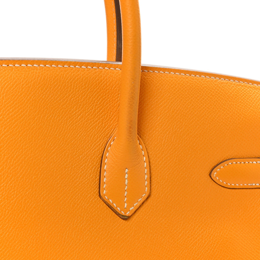 Epsom Candy Birkin 35 Jaune D'Or Feu