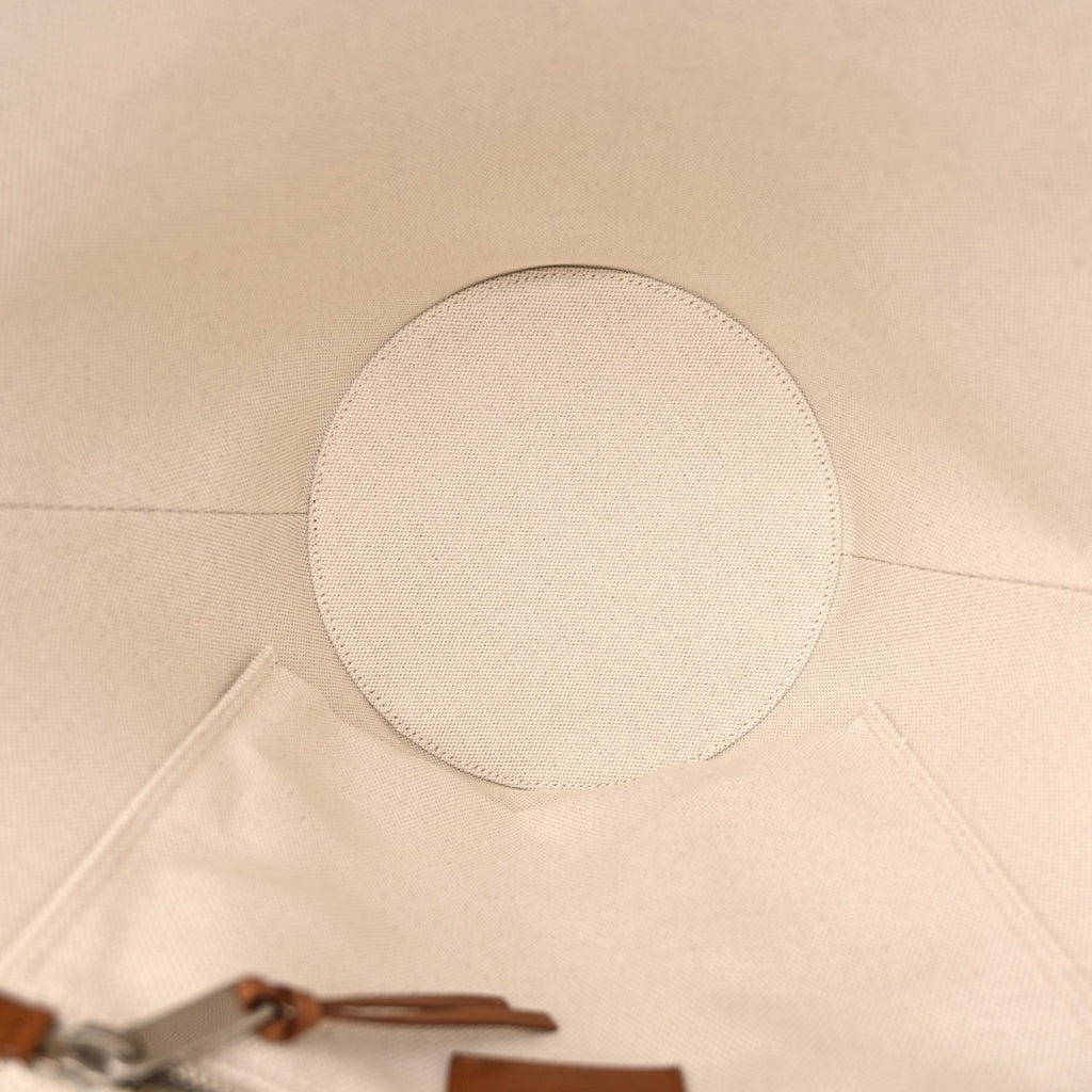 Linen Calfskin Rive Gauche Tote Greggio Brick