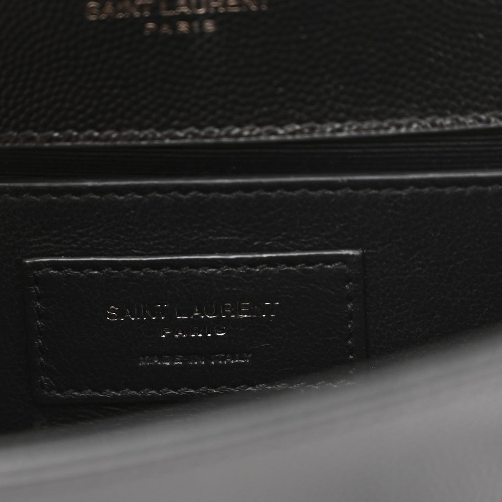 Grain De Poudre Medium Classic Monogram Monochrome Kate Satchel Black