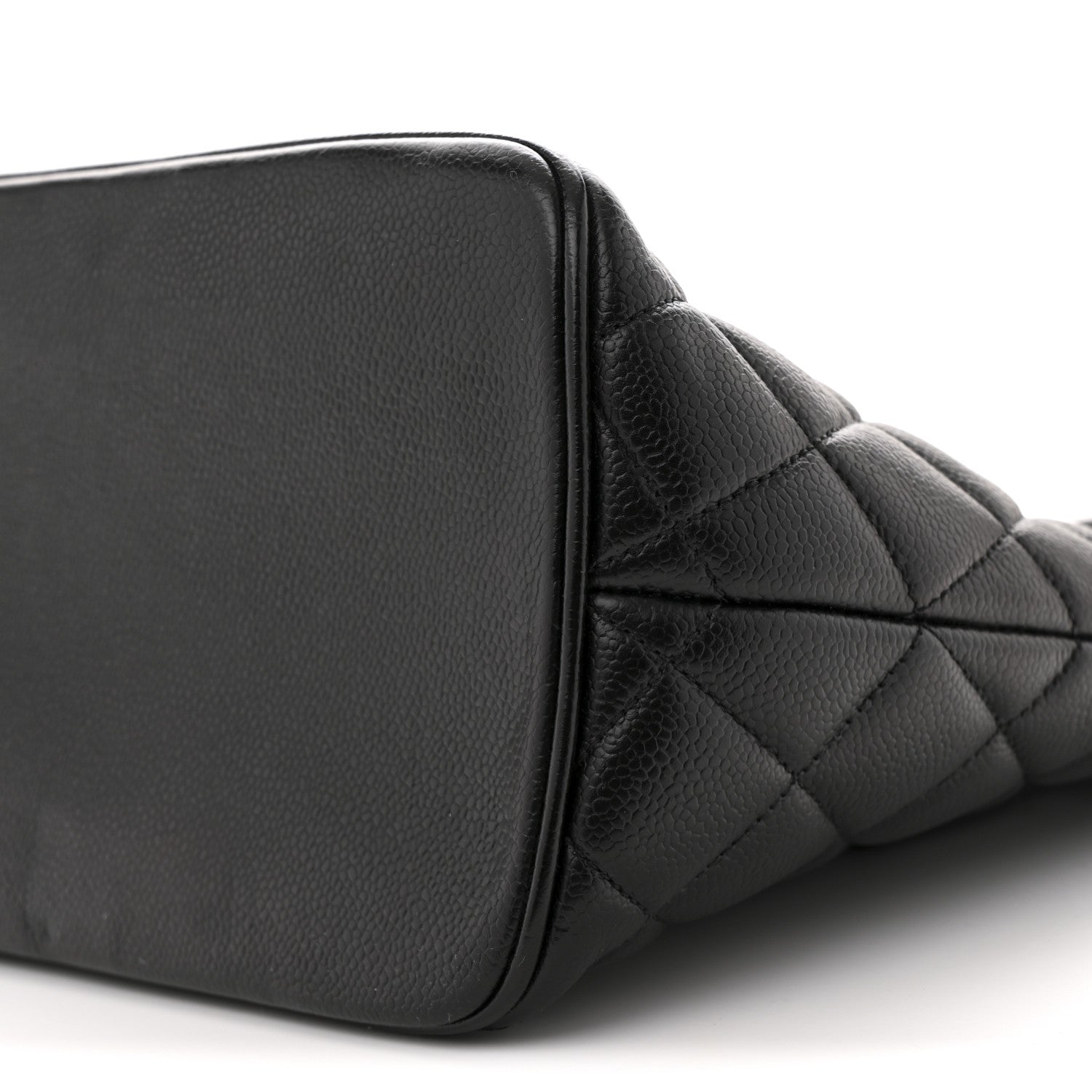 Caviar Quilted Medallion Tote Black