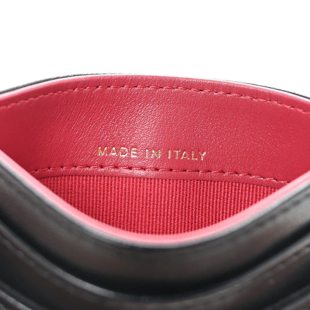 Lambskin Quilted Chanel 19 Card Holder Black