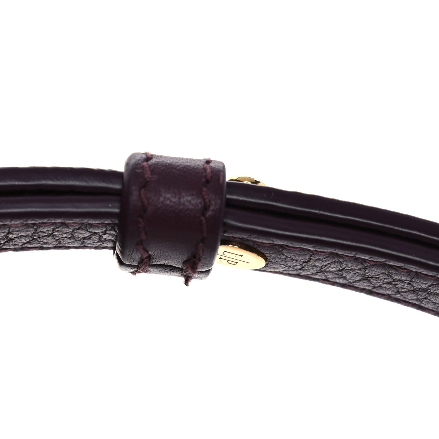 Grained Calfskin L19 Extra Pocket Pouch Azuki Beans