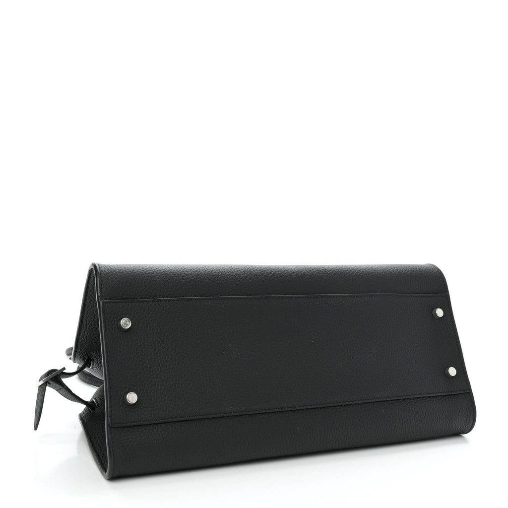 Grained Calfskin EW Margaux 12 Black