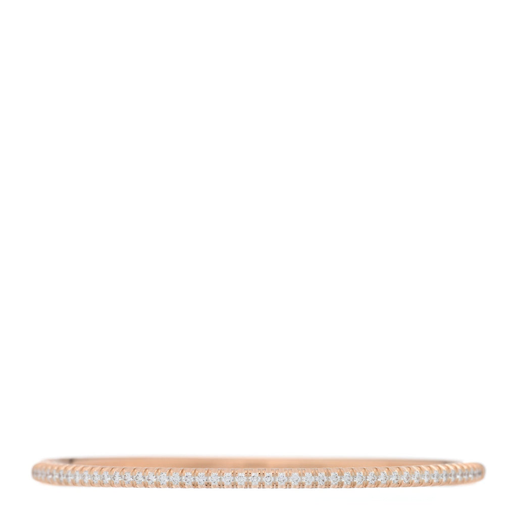 18K Pink Gold Diamond Etincelle de Cartier Bangle Bracelet 16