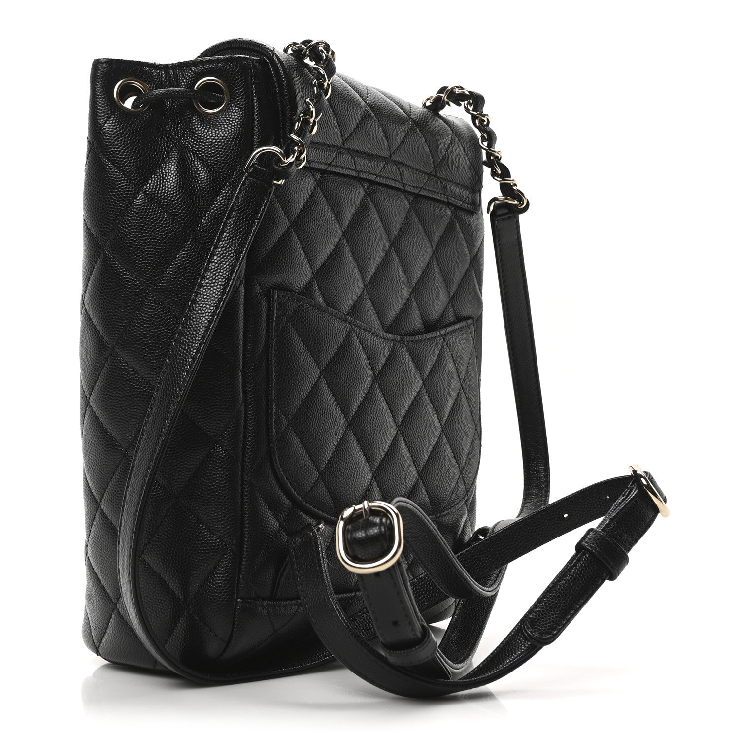 Caviar Quilted Urban Spirit Backpack Black