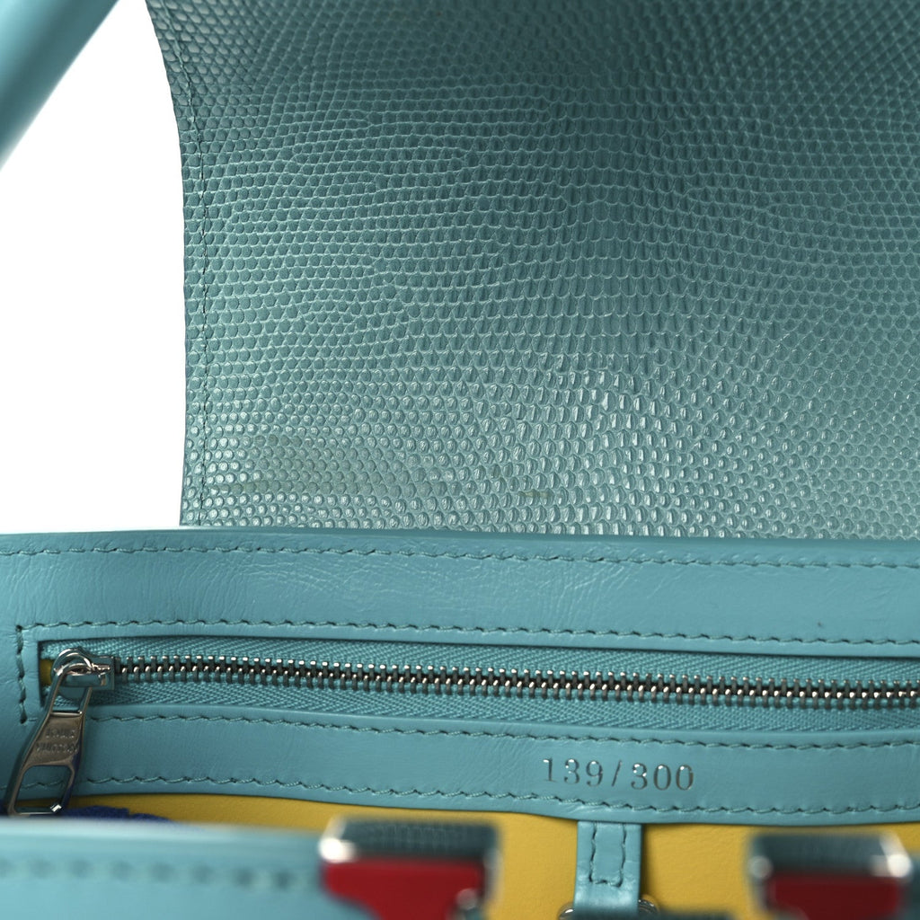 Calfskin Lizard Artycapucines Tschabalala Self PM Multicolor