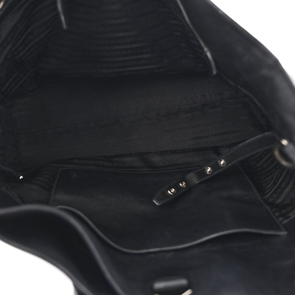 City Calf Tote Black