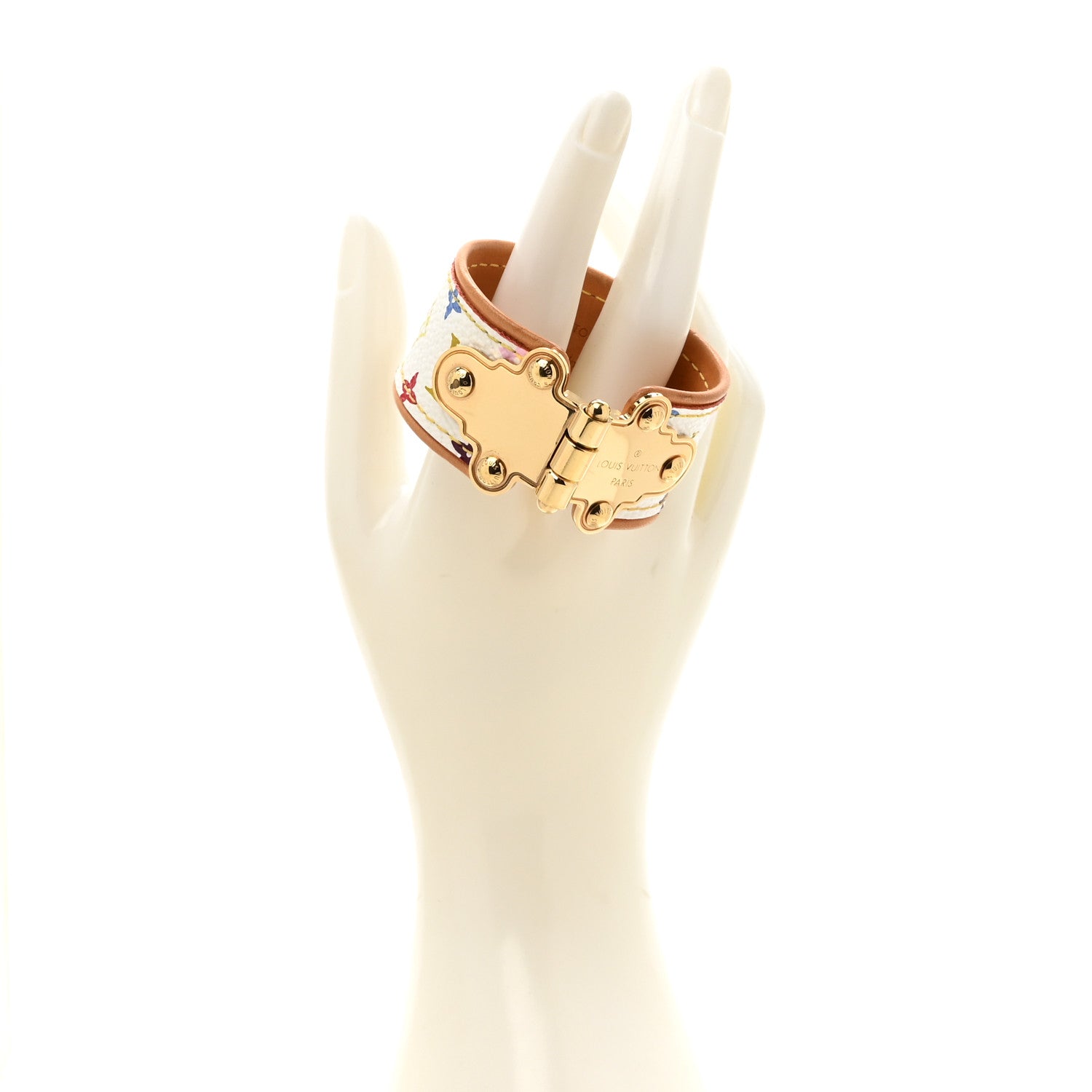 Monogram Multicolor Save It Bracelet 17 White