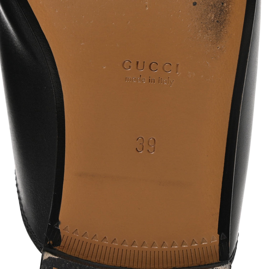 Calfskin Womens Princetown Slippers 39 Black