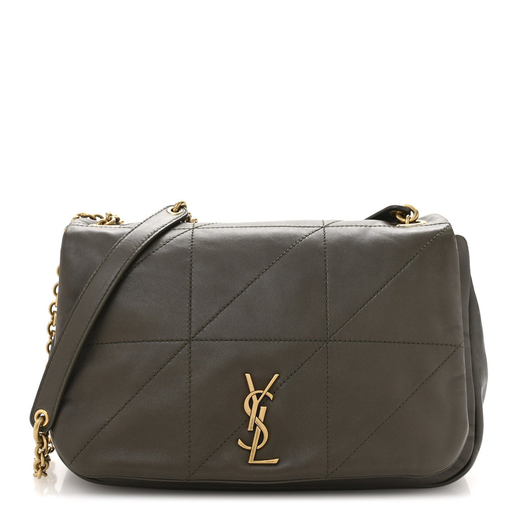 Lambskin Matelasse Monogram Small Jamie 4.3 Light Musk