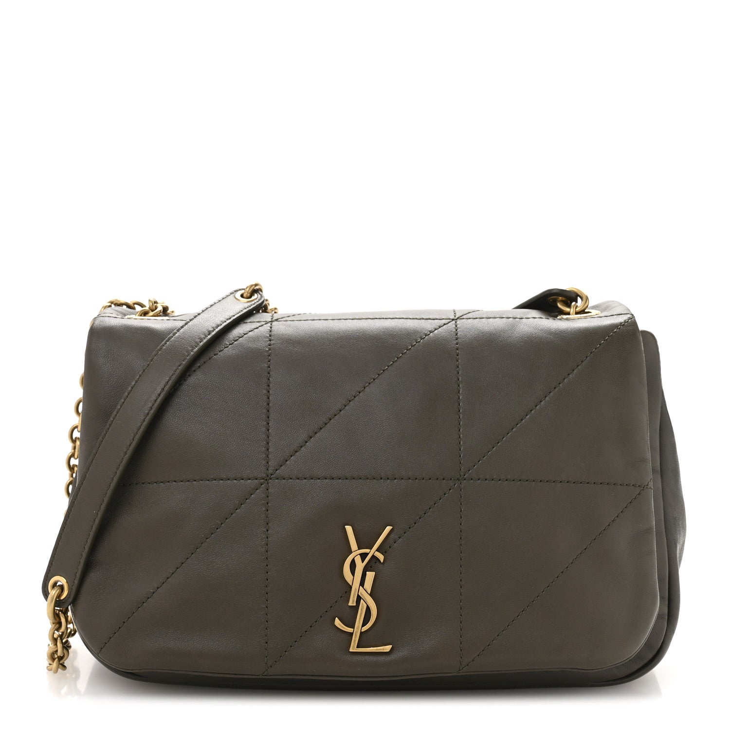 Lambskin Matelasse Monogram Small Jamie 4.3 Light Musk