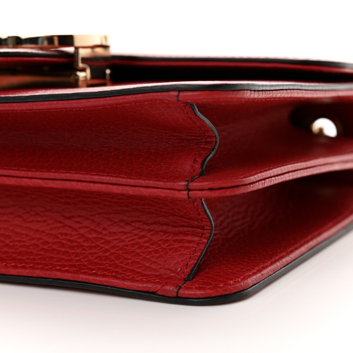 Dollar Calfskin Small Interlocking G Shoulder Bag Red