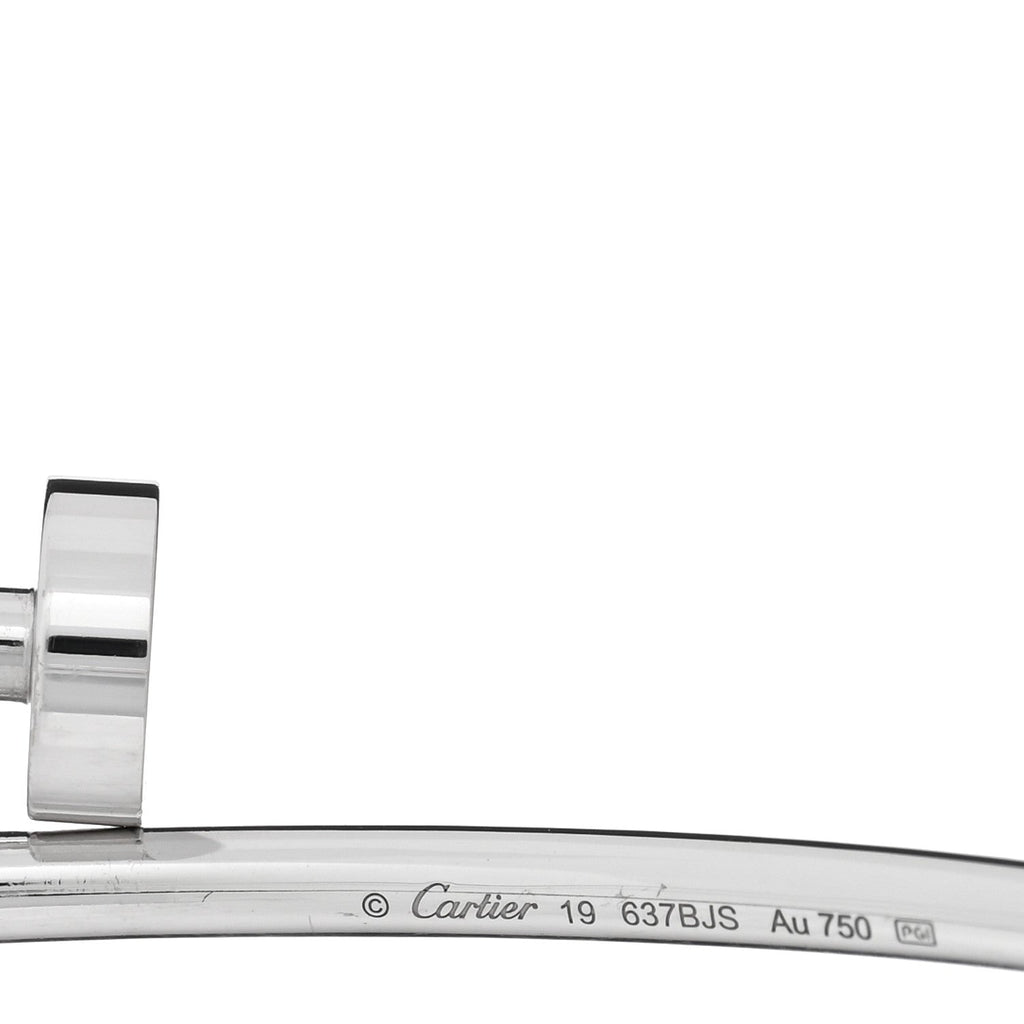 18K White Gold Small Juste Un Clou Bracelet 19