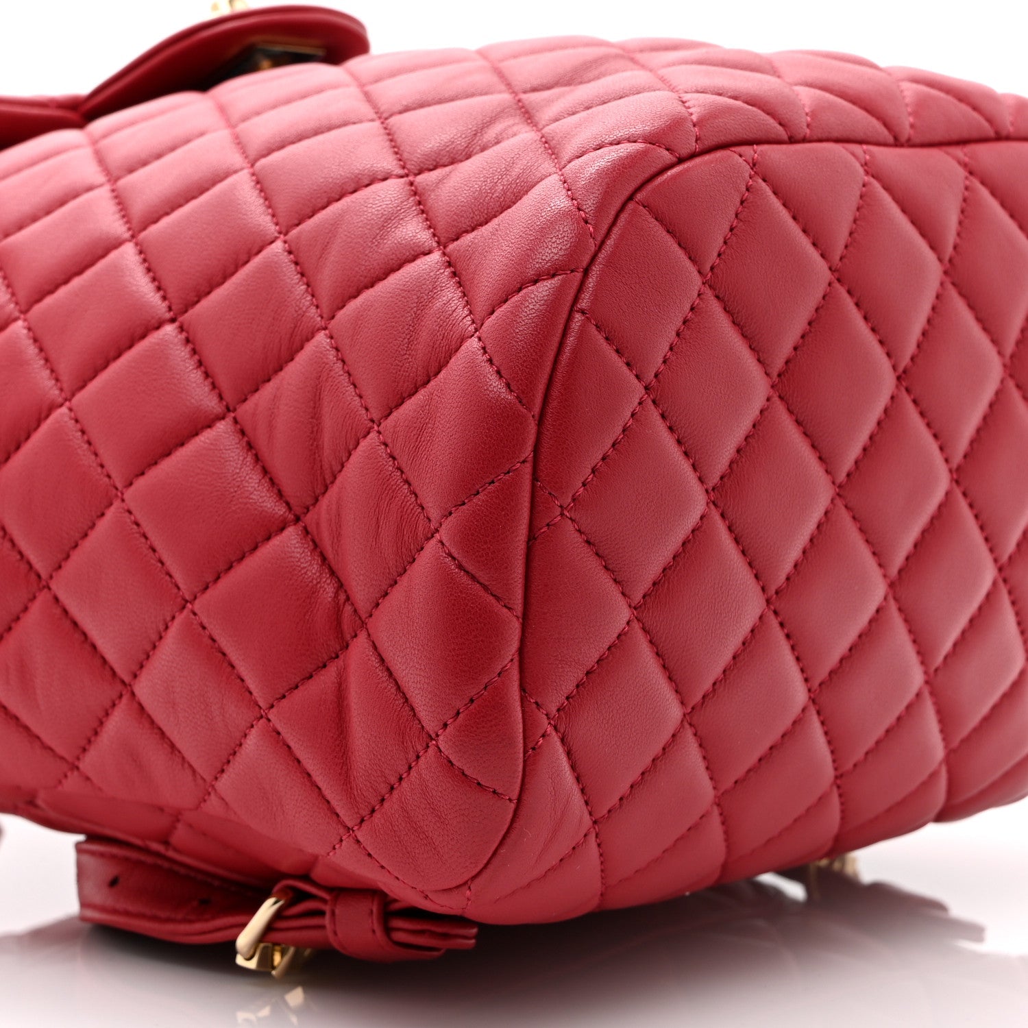 Lambskin Quilted Small Urban Spirit Backpack Dark Pink