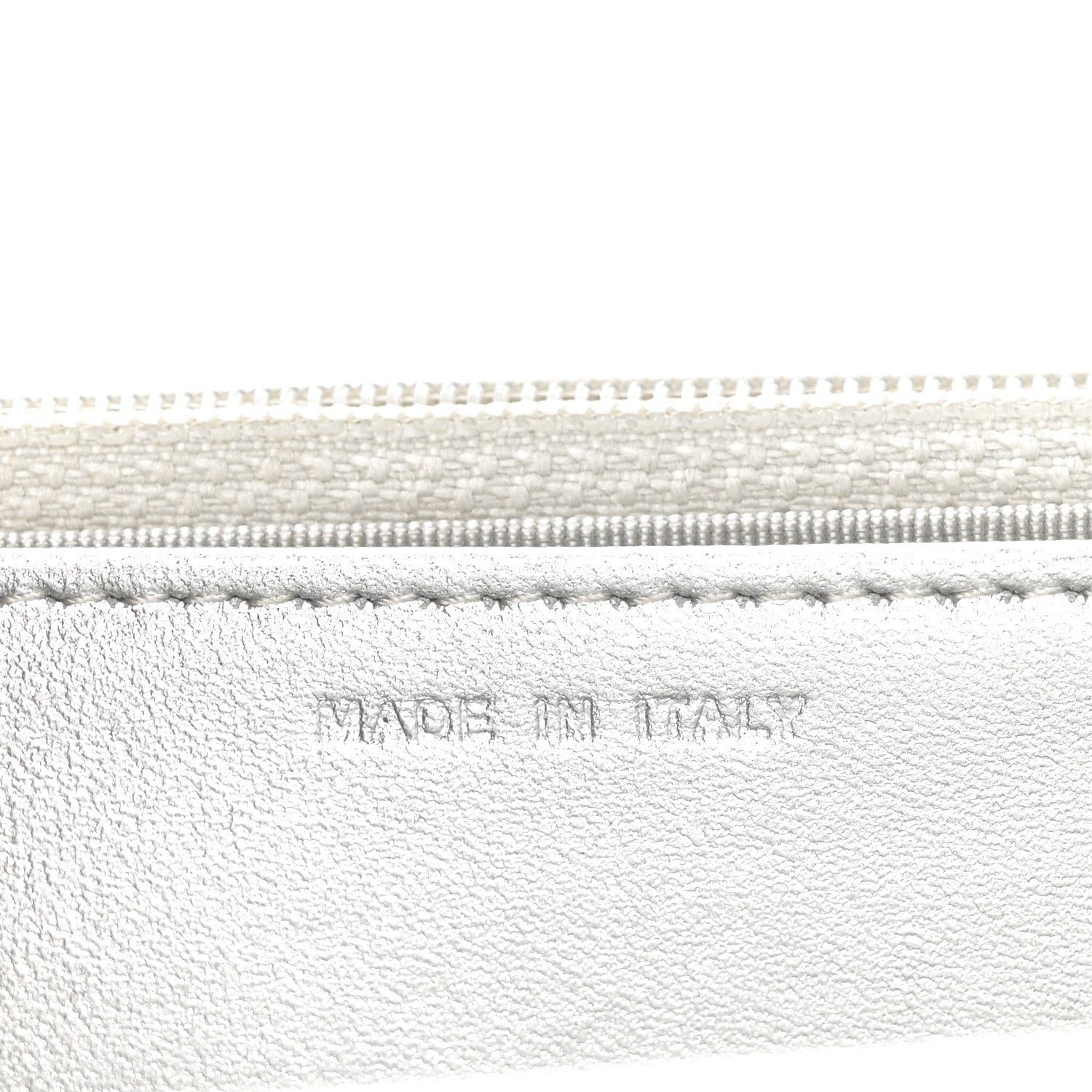 Metallic Lambskin Quilted Wallet On Chain WOC Silver