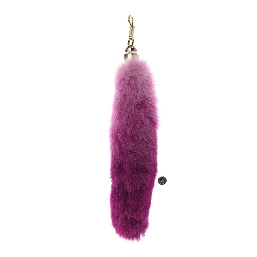 Fox Fur Foxy Bag Charm Rose