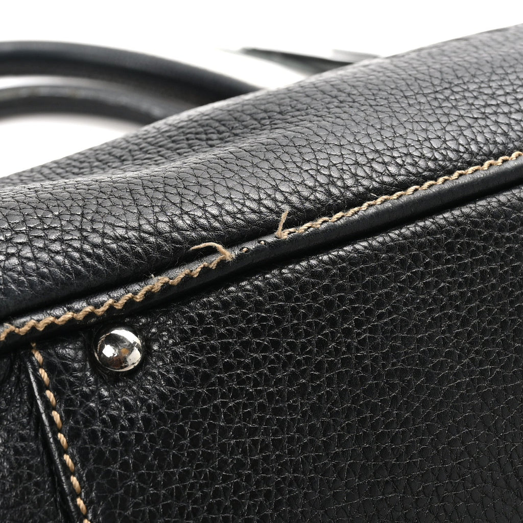 Calfskin Tassel Bowler Black