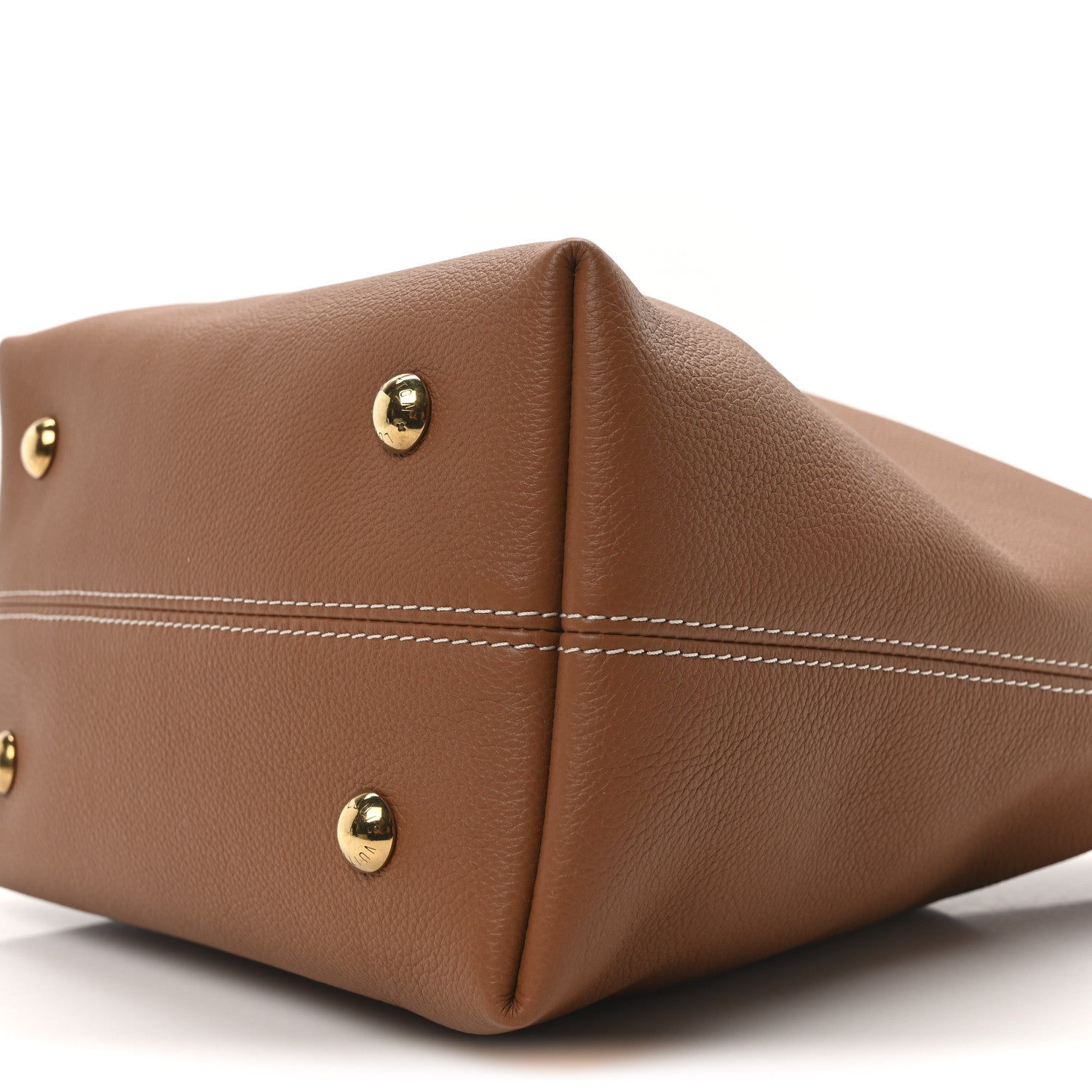 Grained Calfskin Low Key Hobo PM Cognac