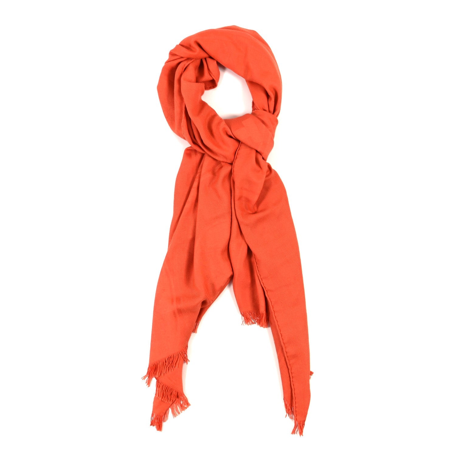 Cashmere Silk New Libris Stole Orange Exotique
