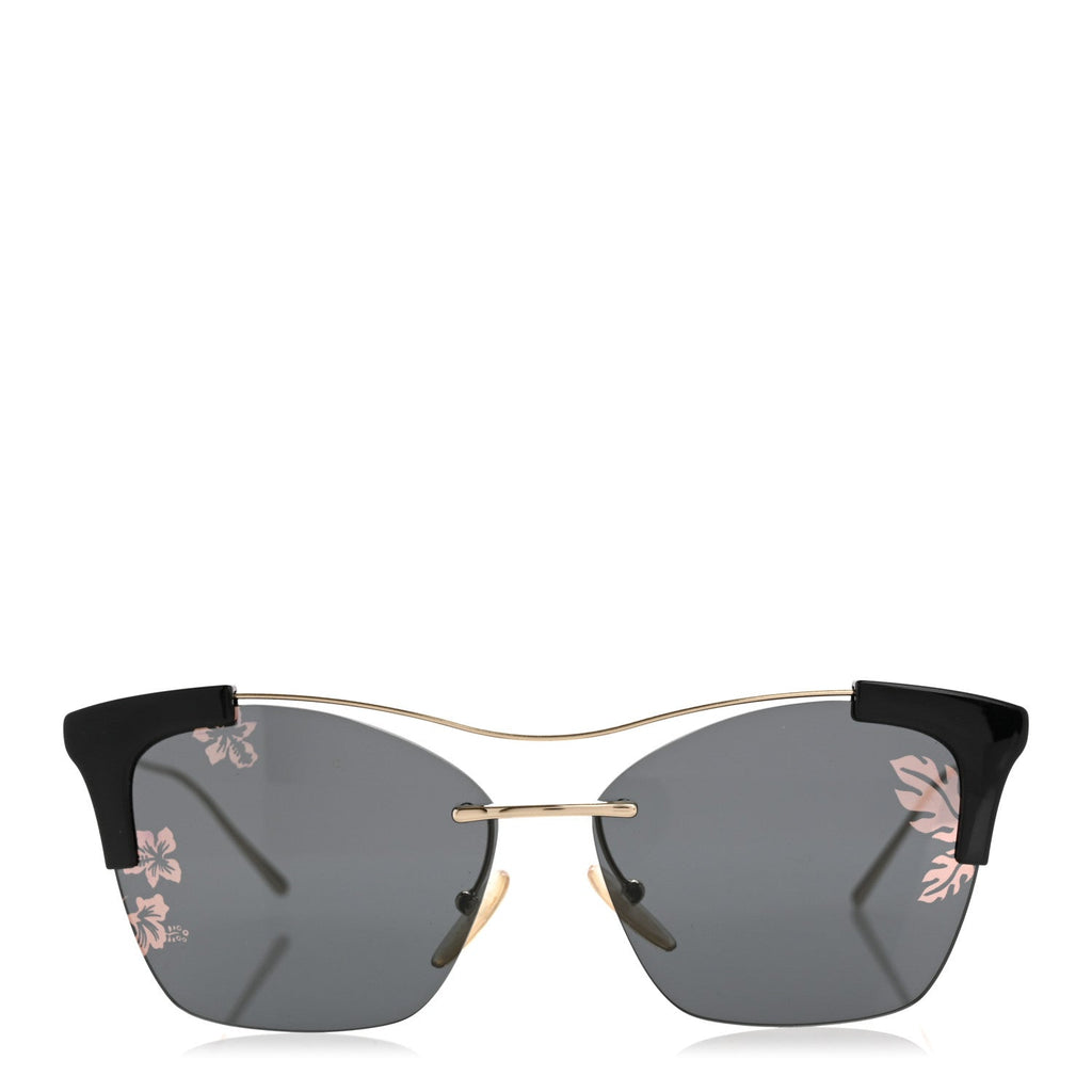 Cat Eye Floral Sunglasses SPR 21U Black