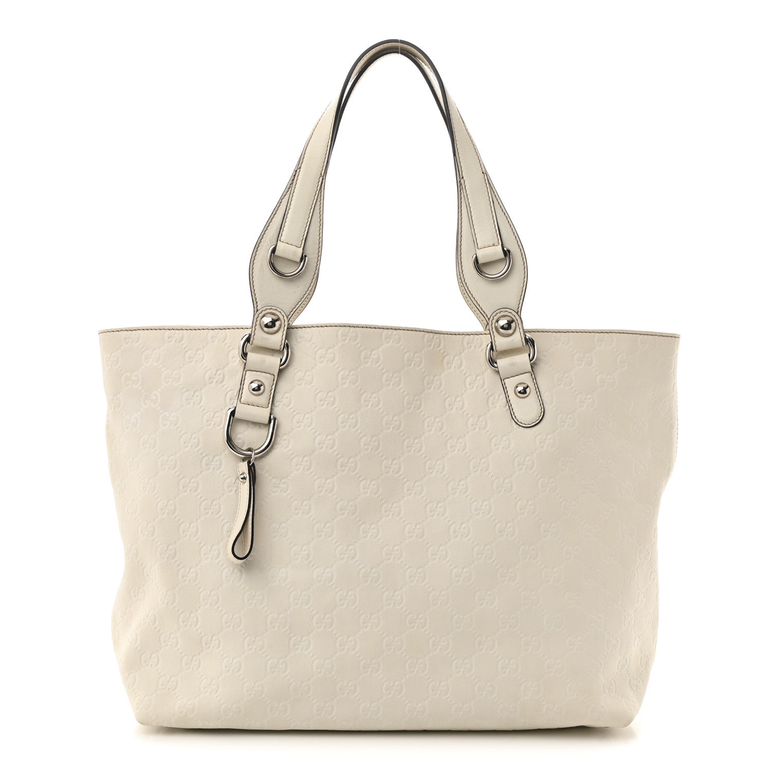 Guccissima Medium Icon Bit Tote Off White