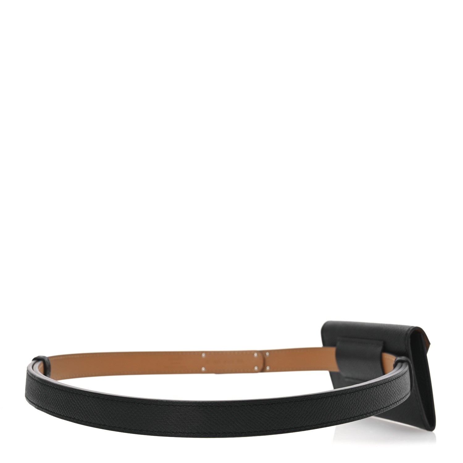Epsom Kelly Pocket Belt Black