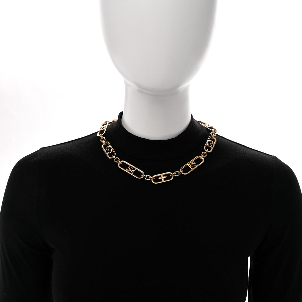 Metal My LV Chain Necklace Gold