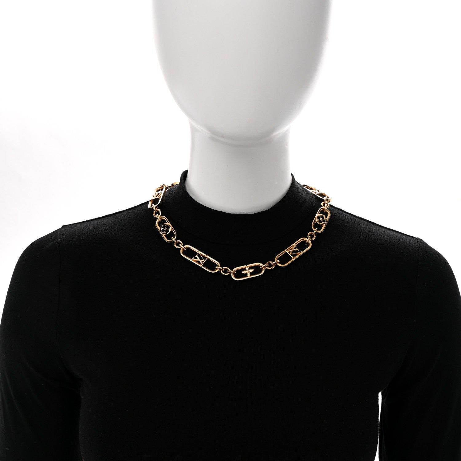 Metal My LV Chain Necklace Gold