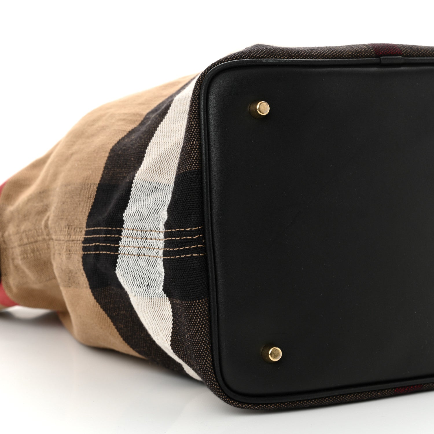 Canvas Mega Check Medium Ashby Hobo Black