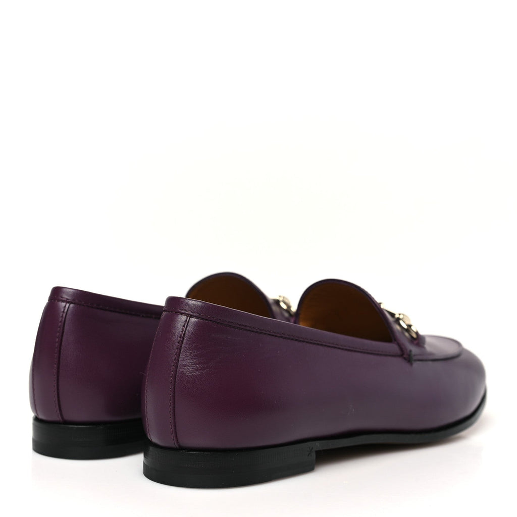 Calfskin Womens Jordaan Horsebit Loafers 38.5 Rosso Ancora