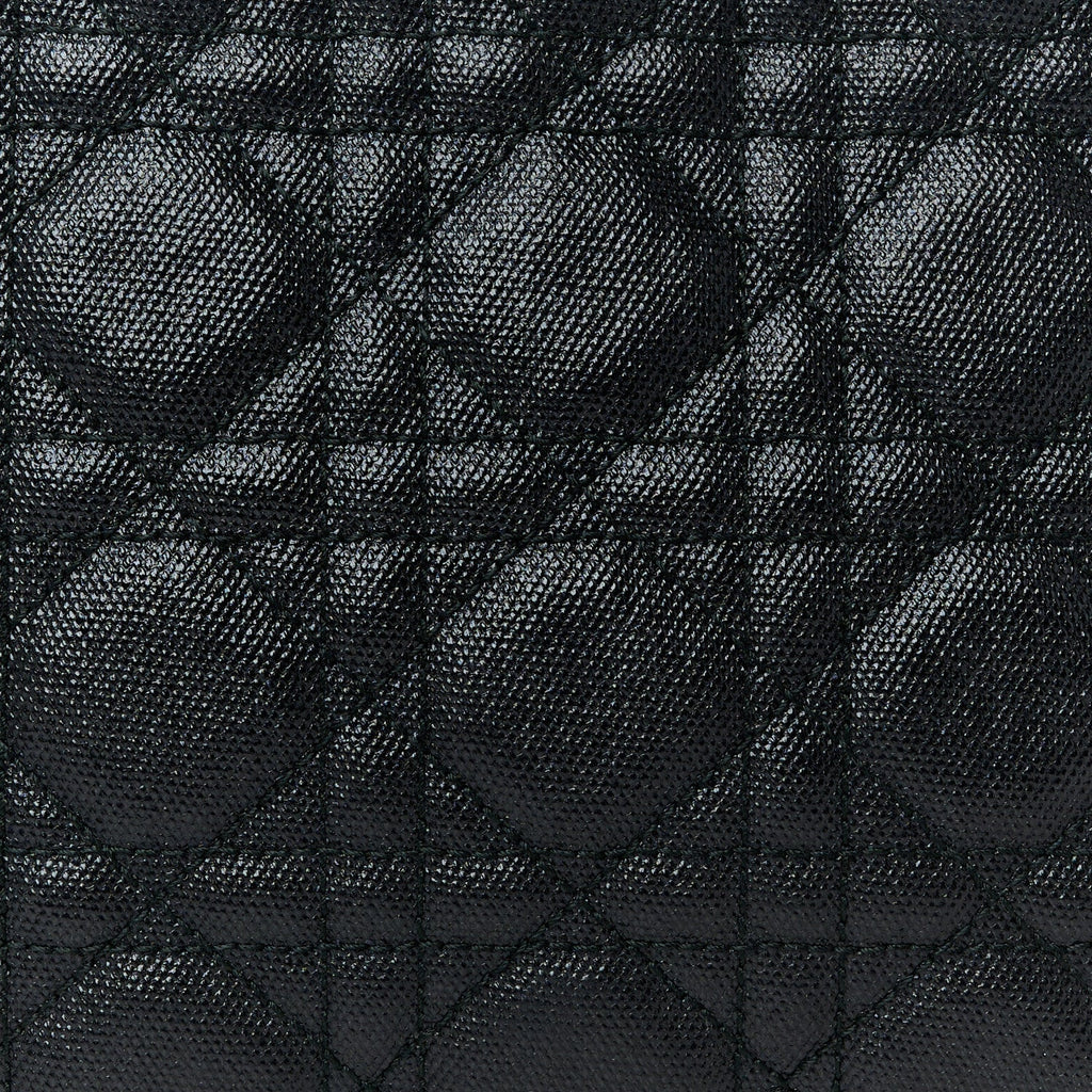 Coated Canvas Cannage Panarea Pouch Black